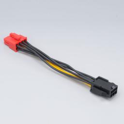 Akasa PCIe 6-pin - PCIe 8-pin, 0.1m, Czarny (2091692)