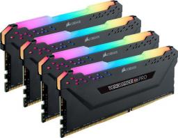 Pamięć Corsair Vengeance RGB PRO, DDR4, 32 GB, 3200MHz, CL16 (CMW32GX4M4C3200C16)
