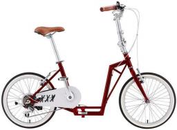  The-sliders Składany rower, hulajnoga 2w1 Lite gustowny i komfortowy, składany Burgundy Red