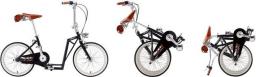 The-sliders Metro Matt Black gustowny i komfortowy, składany rower, hulajnoga 2w1