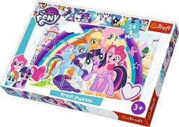  Trefl Puzzle 24 elementy Maxi - My Little Pony, Szczęśliwe kucyki (GXP-645259)