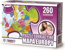  Zachem Puzzle Edukacyjne 260 elementów. Mapa Europy (ZACH0064)