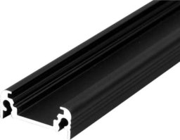 Mojeledy Profil led aluminiowy nawierzchniowy Surface10 anodowany czarny TOPMET LUX00816 /2m/