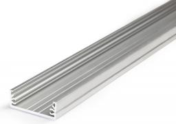 Mojeledy Profil aluminiowy do taśmy led WIDE24 srebrny surowy szeroki, nawierzchniowy LUX00251 /2m/