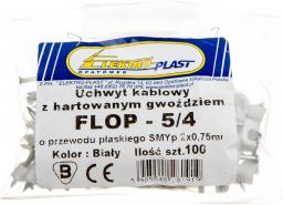 Elektro-Plast Uchwyt płaski do przewodów SMYp 2x0,75 FLOP-5/4 100szt. (27.54)