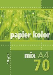  Kreska Papier ksero A4 120g mix kolorów 70 arkuszy