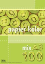 Kreska Papier ksero A3 80g mix kolorów 100 arkuszy