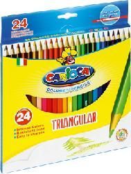  Carioca Kredki Carioca ołówkowe, trójkątne, 24 kolorów (42516-24)