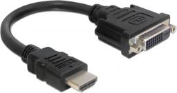 Adapter AV Delock HDMI - DVI-I czarny (65327)