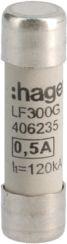 Hager Wkładka topikowa cylindryczna BiWtz 10x38mm gG 0,5A 500V AC 10szt. (LF300G)