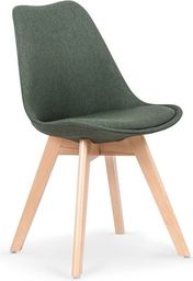  Halmar K303 krzesło ciemny zielony / buk