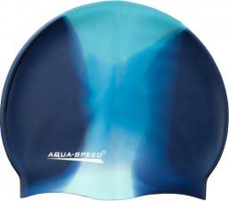  Aqua-Speed Czepek pływacki Bunt Tęczowy granatowo-niebieski