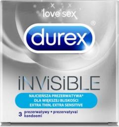  Durex  Invisible Extra Thin super cienkie prezerwatywy 10szt