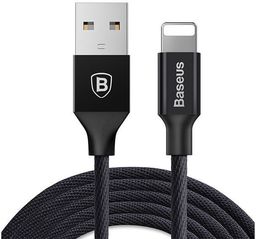 Kabel USB Baseus USB-A - Lightning 1.8 m Czarny (27106-uniw)