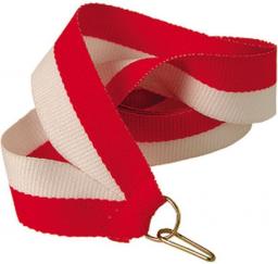 Victoria Sport Wstążka 22 mm - biało-czerwona