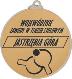 Victoria Sport Medal zamak srebrny piłka nożna z grawerowaniem na laminacie