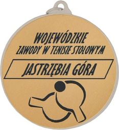  Victoria Sport Medal srebrny stalowy- piłka siatkowa z grawerowaniem laminat