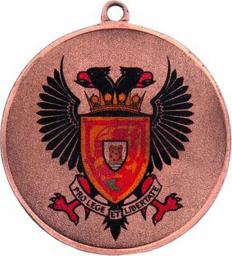  Victoria Sport Medal brązowy z miejscem na emblemat 25 mm - medal stalowy z nadrukiem kolorowym LuxorJet