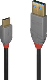 Kabel USB Lindy USB-A - USB-C 1 m Czarny (36886)