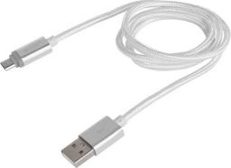 Kabel USB Natec USB-A - microUSB 1 m Biały (NKA-1209)