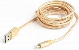 Kabel USB Gembird USB-A - Lightning 1 m Złoty (CCB-mUSB2B-AMLM-6-G)
