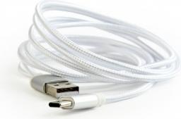 Kabel USB Gembird USB-A - USB-C 1.8 m Srebrny (CCB-mUSB2B-AMCM-6-S)