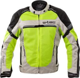 W-TEC Kurtka motocyklowa męska letnia Saigair Fluo Yellow-Gray r. XXL (17743)