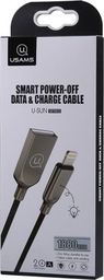 Kabel USB Usams USB-A - Lightning 1.9 m Czarny (IPYSUSB201)