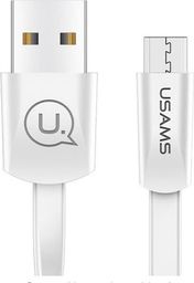 Kabel USB Usams USB-A - microUSB 1.2 m Biały (SJ201MIC02)
