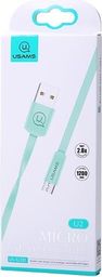 Kabel USB Usams USAMS Kabel płaski U2 microUSB 1,2m niebieski/blue SJ201MIC04 (US-SJ201)