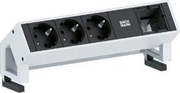 Listwa zasilająca Bachmann Bachmann DESK 2 902.200 - black / white, 1x custom module, 2 power strip