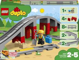  LEGO Duplo Tory Kolejowe i wiadukt (10872)