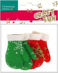 Craft with Fun Ozdoba filc rękawica 4szt. (412884)