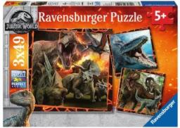  Ravensburger Puzzle 3x49 elementów Jurassic World 2 (080540)