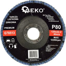 Geko tarcza listkowa"CYRKON" 125mm P80 (G78513)