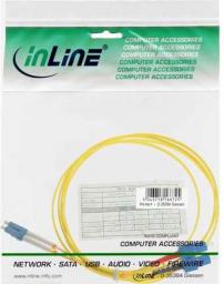  InLine Patchcord światłowodowy Duplex LC/SC 9/125µm, 0.5m (88656S)