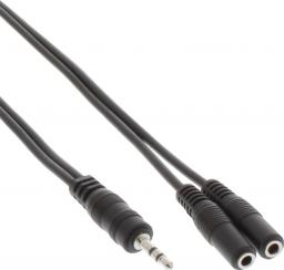 Kabel InLine Jack 3.5mm - Jack 3.5mm x2 2m czarny (99300B)