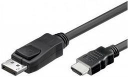 Kabel Techly DisplayPort - HDMI 1m czarny (ICOC-DSP-H12-010)