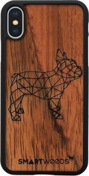 SmartWoods Case Etui Drewniane Frenchie Mat Iphone X