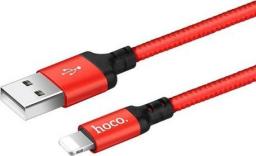 Kabel USB Foxconn USB-A - USB-C 1 m Czerwony Czarny (17461-uniw)