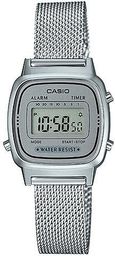 Zegarek Casio Damski Retro LA670WEM-7EF srebrny
