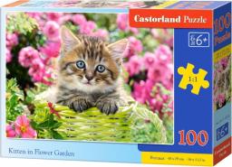  Castorland Puzzle 100 elementów - Kotek w ogrodzie (290197)