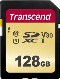 Karta Transcend 500S SDXC 128 GB Class 10 UHS-I/U3 V30 (TS128GSDC500S)