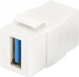  Digitus Moduł Keystone USB 3.0, łącznik do gniazd i pustych paneli, żeński/żeński, biały (DN-93404)