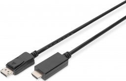 Kabel Digitus DisplayPort - HDMI 3m czarny (AK-340303-030-S)