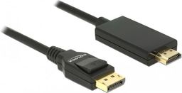 Kabel Delock DisplayPort - HDMI 2m czarny (85317)