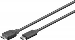 Kabel USB MicroConnect USB-C - microUSB 0.6 m Czarny (USB3.1CAMIB3.06)