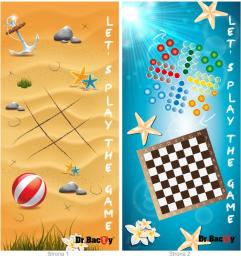 Dr.Bacty Ręcznik Games4Play niebiesko-żółty r. XL 70x140