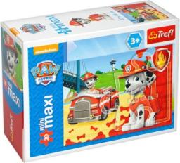  Trefl Puzzle 20 elementów mini maxi. Psi Patrol - Pojazd ratunkowy (21070 TR)