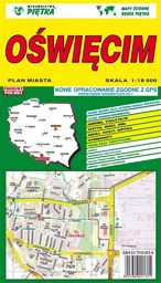 Oświęcim 1:18 000 plan miasta PIĘTKA